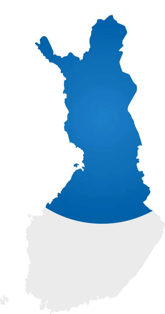 Sanerall-kattoremontit Suomi, kartta